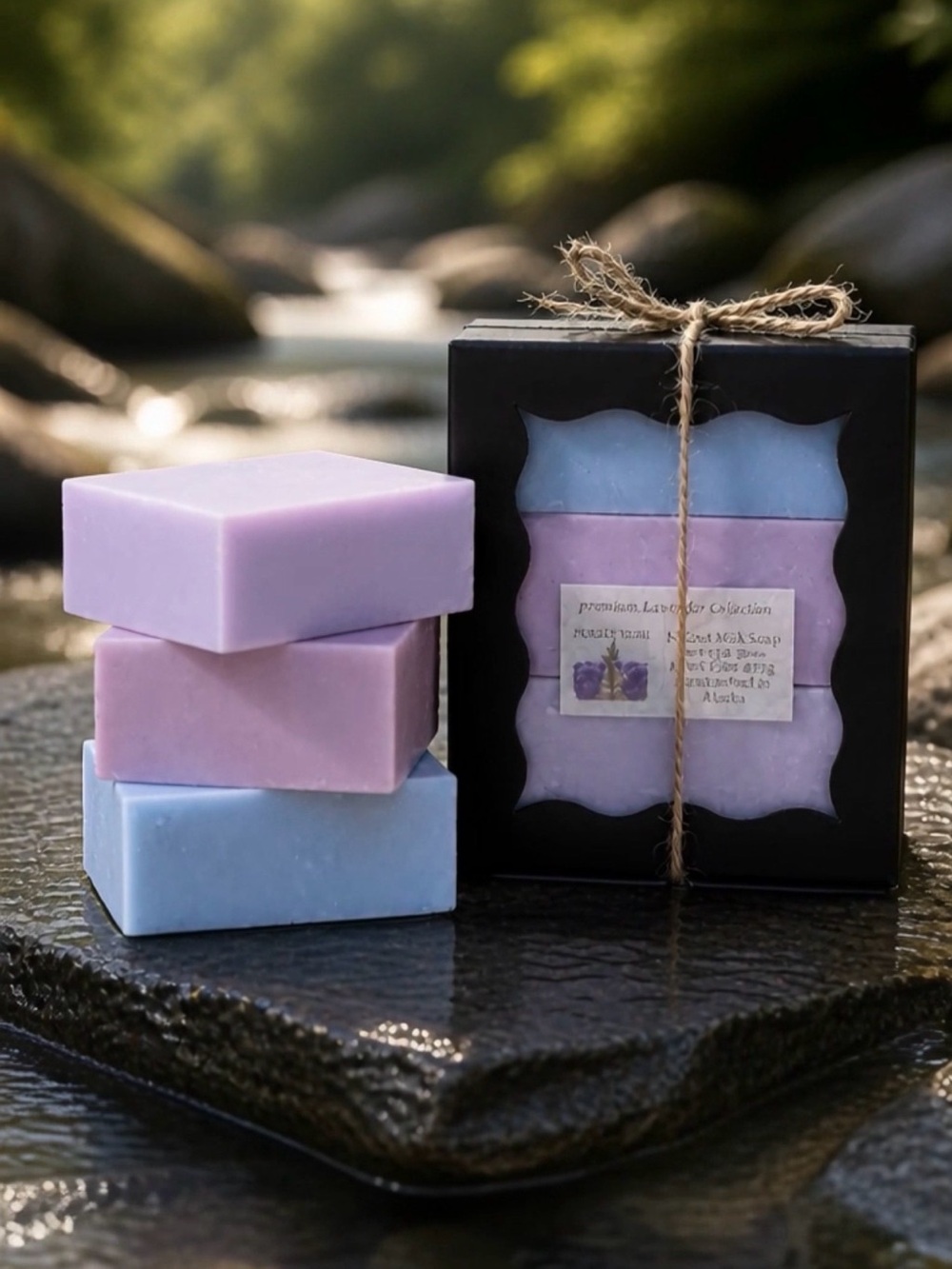 Aromatherapy Lavender Goat Milk Soap Gift Set — 3 Bars | Handcrafted in Alaska